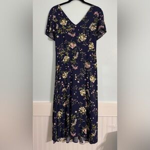 Old Navy Navy Floral Dress